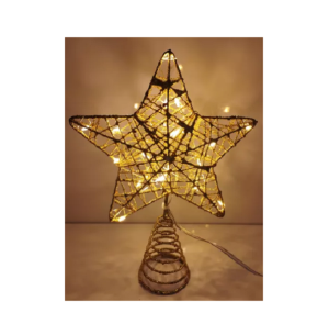 PISCA PONTEIRA ESTRELA 30 LEDS 23CM AM ARAMADA BIVOLT