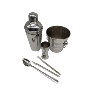 COQUETELEIRA INOX 500ML KIT 5PÇS