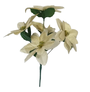 FLOR BICO DE PAPAGAIO X5 33CM DOURADO