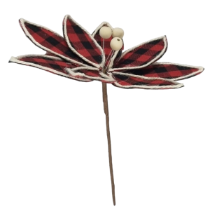 FLOR BICO DE PAPAGAIO 24CM XADREZ VM