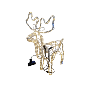 FIGURA RENA LED FIXO AMARELO 62X15X90CM