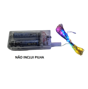 FIO FADA 30 LEDS AP.3F 3M COLORIDO 10UN
