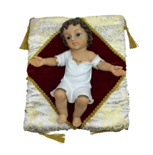 RESINA MENINO JESUS ALMOFADA 37CM