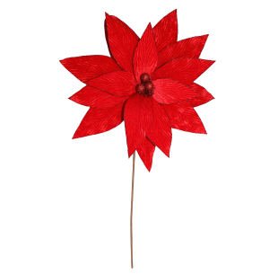  FLOR BICO DE PAPAGAIO VELUDO 60CM VM GLITTER