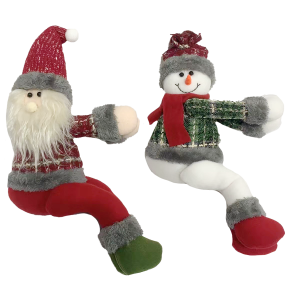 BONECO PELÚCIA SENTADO VELCRO 23CM