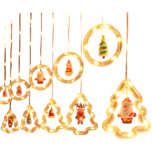 PISCA CASCATA LED 8F 3M COR ÁRVORE/FIG.NATALINAS BIVOLT