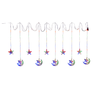 PISCA CORTINA 105 LEDS FT 8F 3M COR ESTRELA /LUA BIVOLT