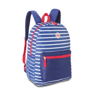 MOCHILA 41CM 2 DIVISÕES LISTRADA