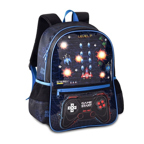 MOCHILA INF.39CM 2 DIVISÕES GAME STAR