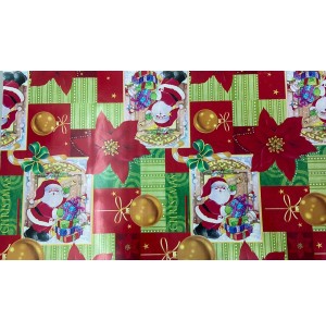 SACO METAL 20X29CM 50UN NATAL VERMELHO