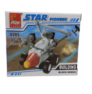 BLOCO MONTAR 31PÇS FOGUETE ESPACIAL