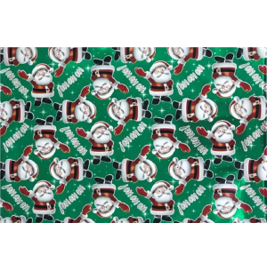 SACO METAL 35X54CM 50UN NATAL VERDE