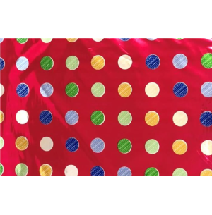 SACO METAL 25X36CM 50UN POAS COLOR VERMELHO