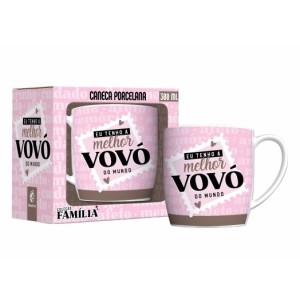 CANECA PORCELANA 300ML URBAN EU TENHO A MELHOR VOVÓ