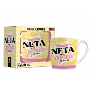 CANECA PORCELANA 300ML URBAN EU TENHO A NETA MAIS QUERIDA