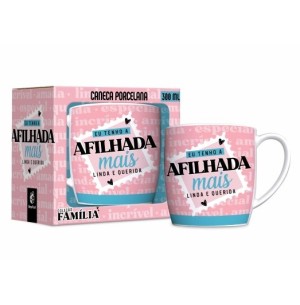 CANECA PORCELANA 300ML URBAN EU TENHO A AFILHADA MAIS LEGAL