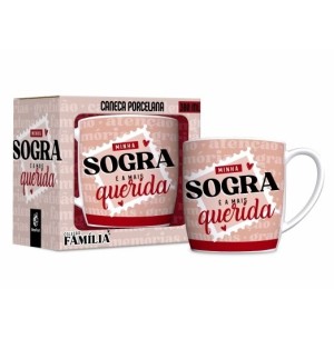 CANECA PORCELANA 300ML URBAN MINHA SOGRA É A MAIS QUERIDA