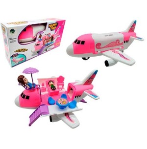 AVIÃO 33CM BONECA C/ACES.14PÇS