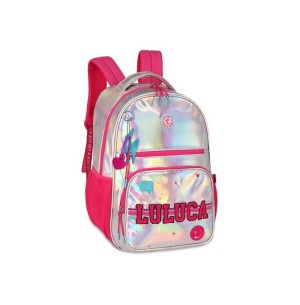 MOCHILA N.B.43CM 3 DIVISÕES LULUCA HOLOGRÁFICA