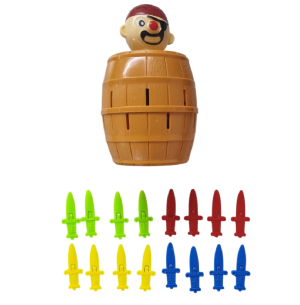 JOGO BARRIL PULA PIRATA 15CM 18PÇS