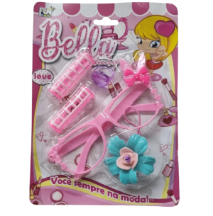 KIT BELEZA INFANTIL COM ACESSÓRIOS 5PÇS