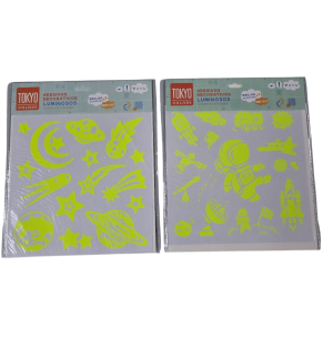 ADESIVO BRILHA NO ESCURO 20X25CM