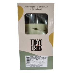 VELA LED IMITA PARAFINA FIO FADA 15CM