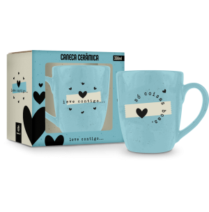 CANECA CERÂMICA  PRIME 350ML LEVE CONTIGO