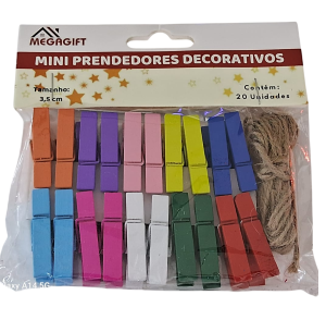 MINI PREGADOR 20UN COLORIDO