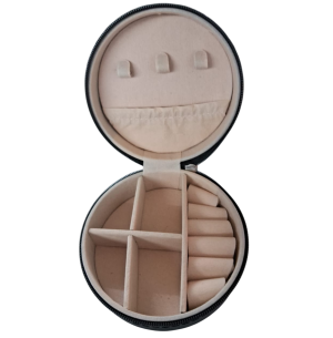 PORTA JÓIA SINTÉTICO 10X10CM 6 DIV.