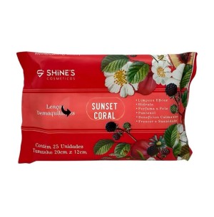 LENÇO DEMAQUILANTE 25UN SUNSET CORAL