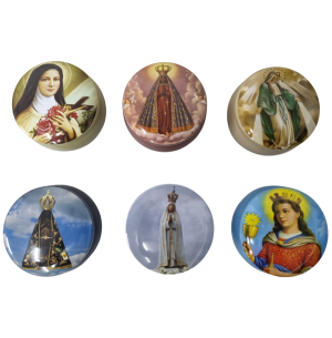 POTE LATA RED.7CM IMAGEM SANTA