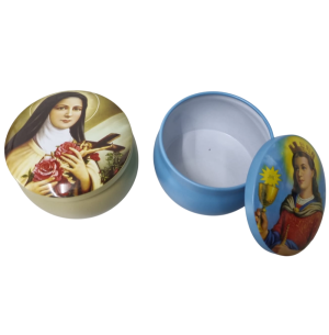 POTE LATA RED.7CM IMAGEM SANTA