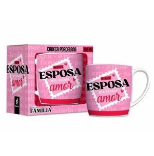 CANECA PORC.300ML URBAN MINHA ESPOSA MEU GRANDE AMOR