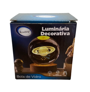 ADORNO BOLA CRISTAL LED