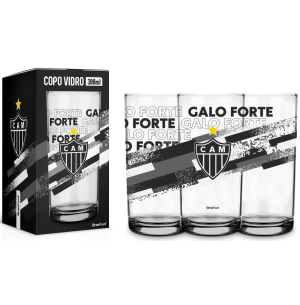 COPO VIDRO 300ML ATLÉTICO