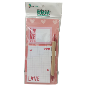 BLOCO ANOT.ADES.2X1 40FLS.CANETA AMOR
