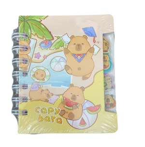 BLOCO ANOT.ESP.9X12CM 56FLS CAPIVARA
