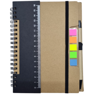 BLOCO ANOT.ESPIRAL C/ADESIVO 14X18CM 70FLS CANETA