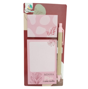 BLOCO ANOT.ADES.2X1 40FLS.CANETA MÃE