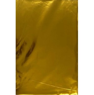 SACO METAL 20X29CM 50UN LISO DOURADO
