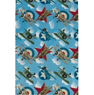 SACO METAL 25X36CM 50UN AVIÕES DE COMBATE