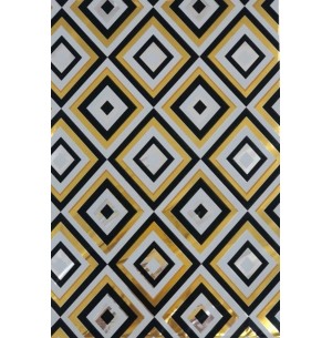 SACO METAL 30X44CM 50UN RETRÔ DOURADO