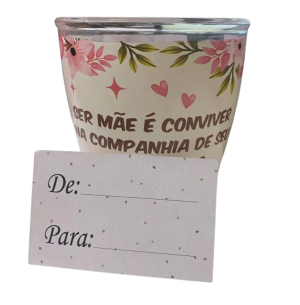 CANECA VIDRO 380ML MÃE
