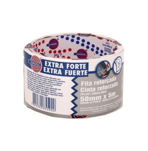 FITA ADESIVA 50MMX5M CINZA EXTRA FORTE