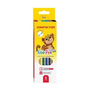 HIDROCOR NEO-PEN GIG. 6 CORES C/5CX