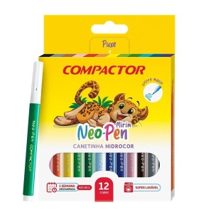 HIDROCOR NEO-PEN MINI 12 CORES PCT 5UN