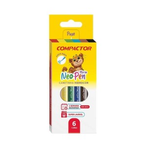 HIDROCOR NEO-PEN MINI 6 CORES C/5CX