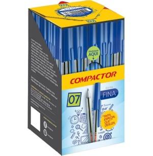 CANETA ESFER.FINA 0.7 50UN AZUL