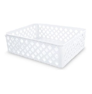 CESTO PLÁST.24X19X6CM BRANCO